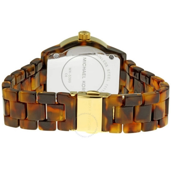 Michael Kors Mini Tortoise Acrylic Ladies Watch MK5399 - Picture 3 of 7